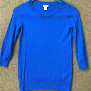 J.crew cobalt blue sweater